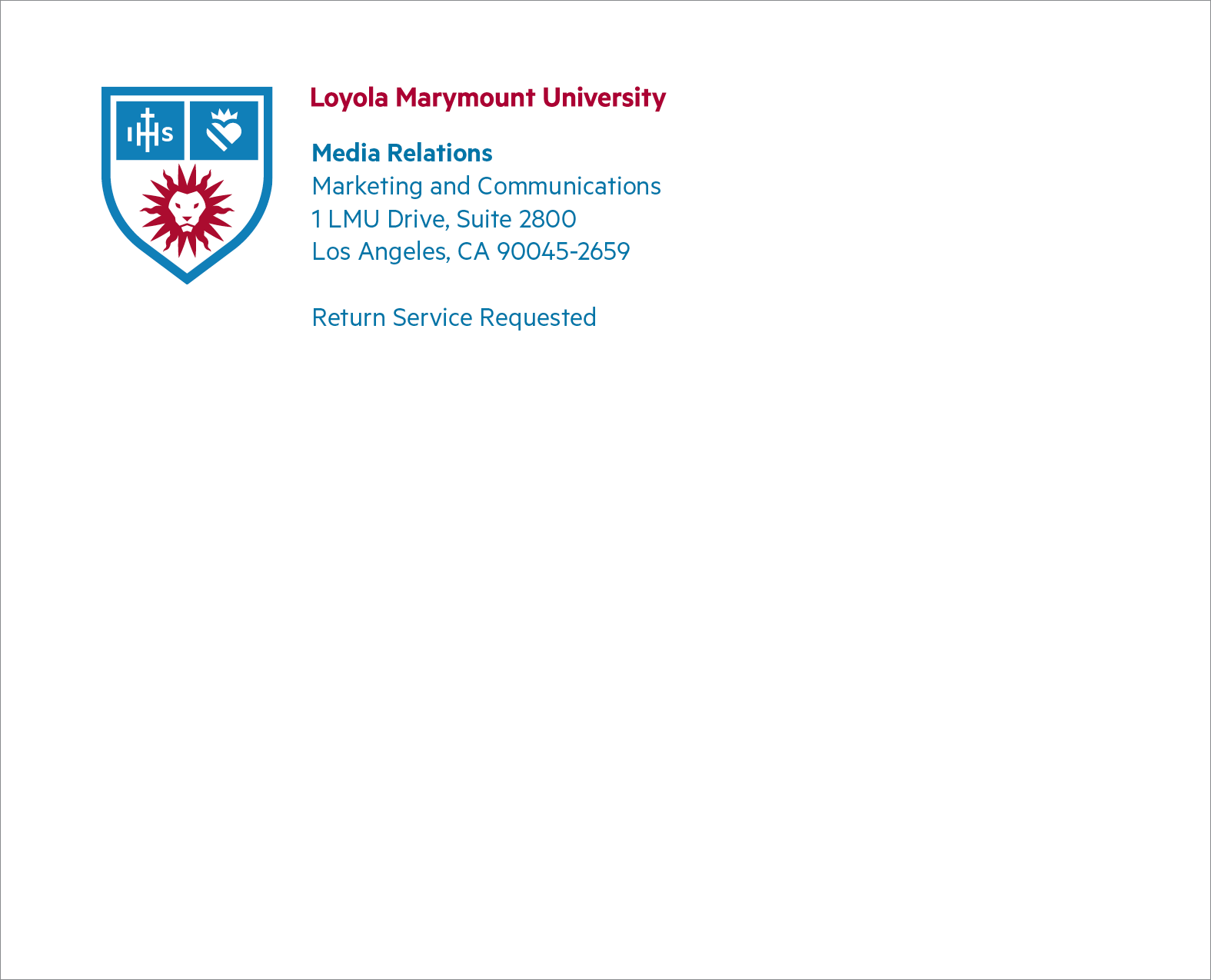 Mailing label with logo